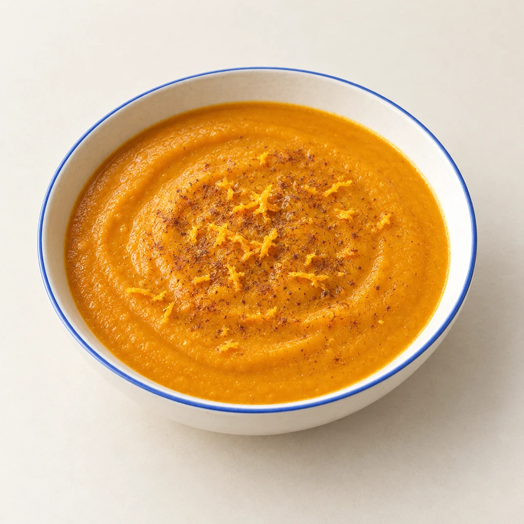 Feines orangefarbenes Kürbismus in einer flachen Schale.